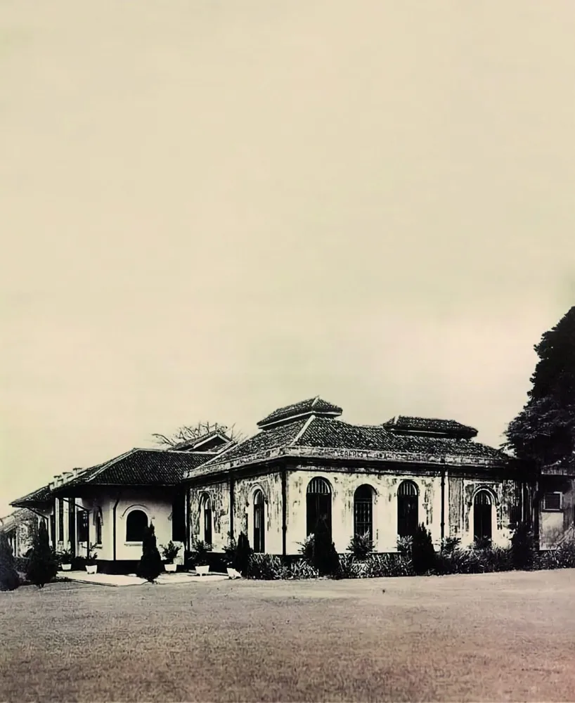 The single-storey colonial building of the former Female Lunatic Asylum, the medical school's first home